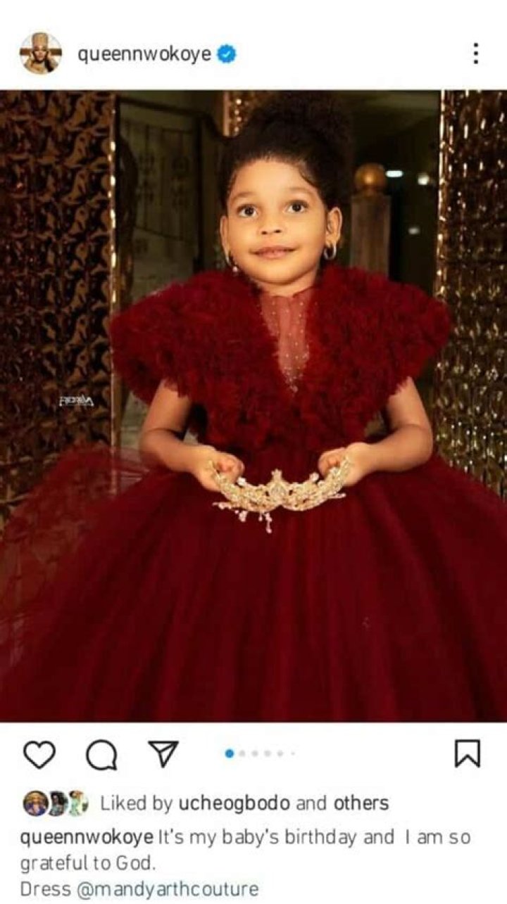 
“My gift from God” Queen Nwokoye celebrates daughter’s 4th birthday in style 