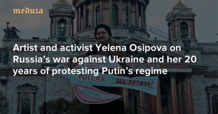 
Yelena Osipova Artist From Siege Of Leningrad, Ukraine Protest Update As Activist Was Arrested 
